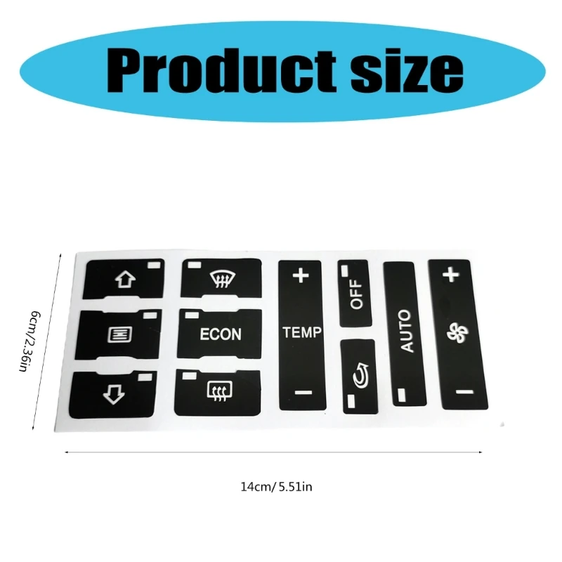 Наклейки на климатическую панель защитные переключатели кондиционера наклейки