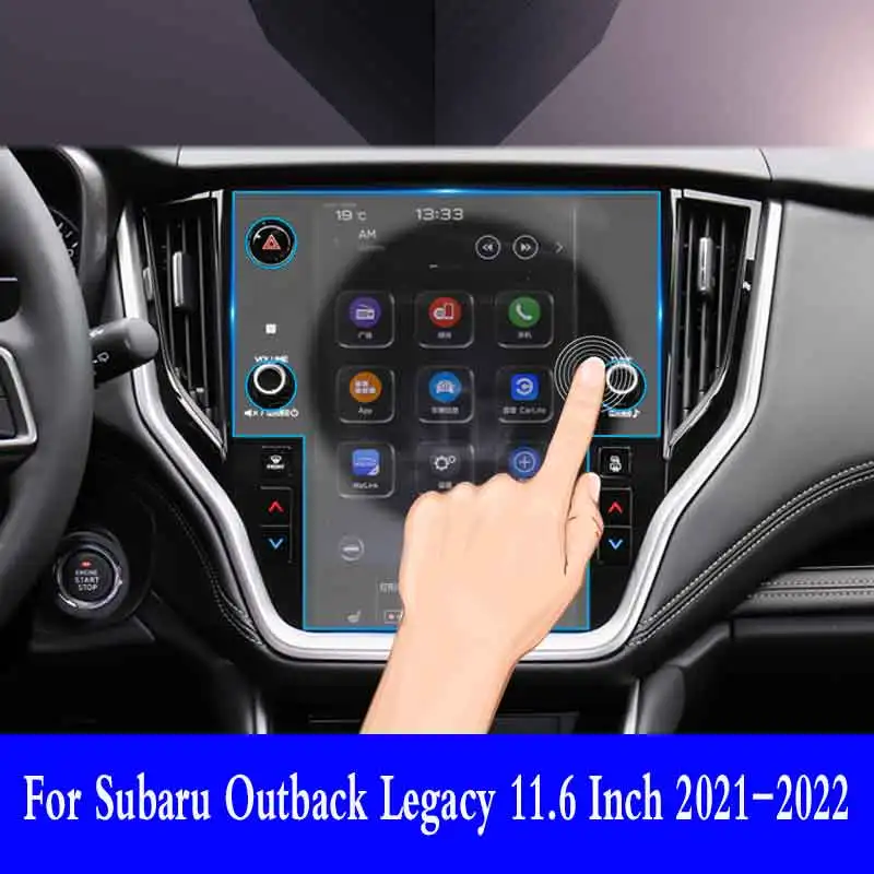 

For Subaru Outback Legacy 11.6 Inch 2021-2022 GPS Navigation Screen Tempered Glass Protective Film Car Interior Sticker