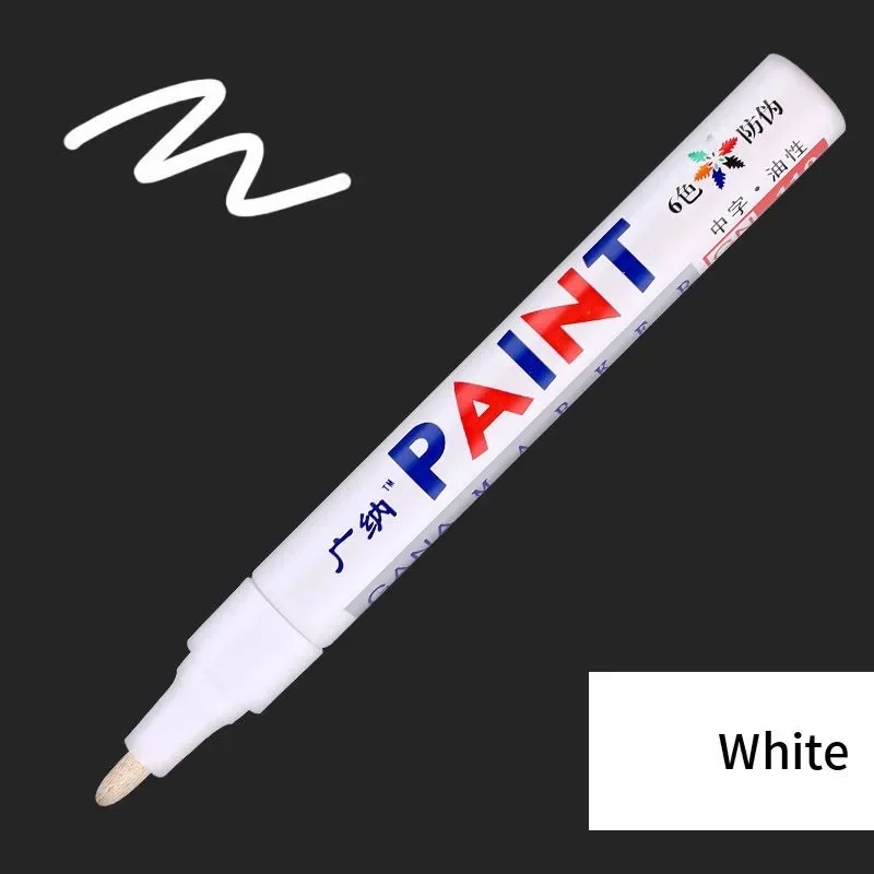 

12 цветов Перманентный водонепроницаемый маркер автомобильная краска авторучка шина протектор строка фотография инструмент художественная кисть офисные принадлежности