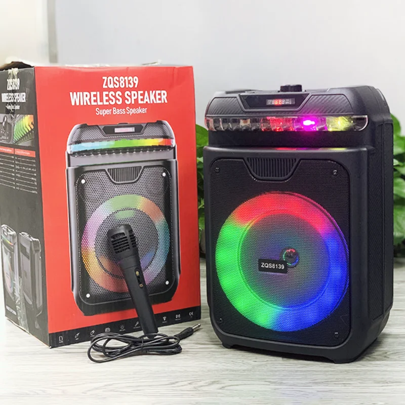 S With Rgb Lights Family Outdoor Gathering Wireless Karaoke Machine