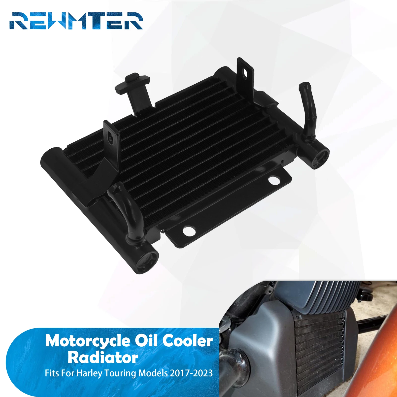 

Мотоциклетный масляный радиатор, сменный резервуар для воды для Harley Touring Street Glide FLHX FLHTCU FLHXS Road King FLHR 2017-2023