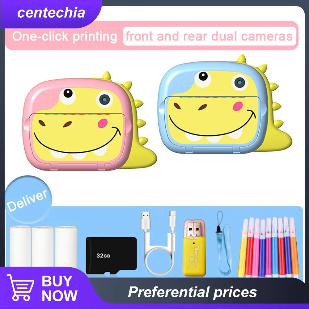 

Charging Time 2 Hours Custom Note/barcode/qr Code Printing Video Toys Environmentally Friendly Materials Print Camera