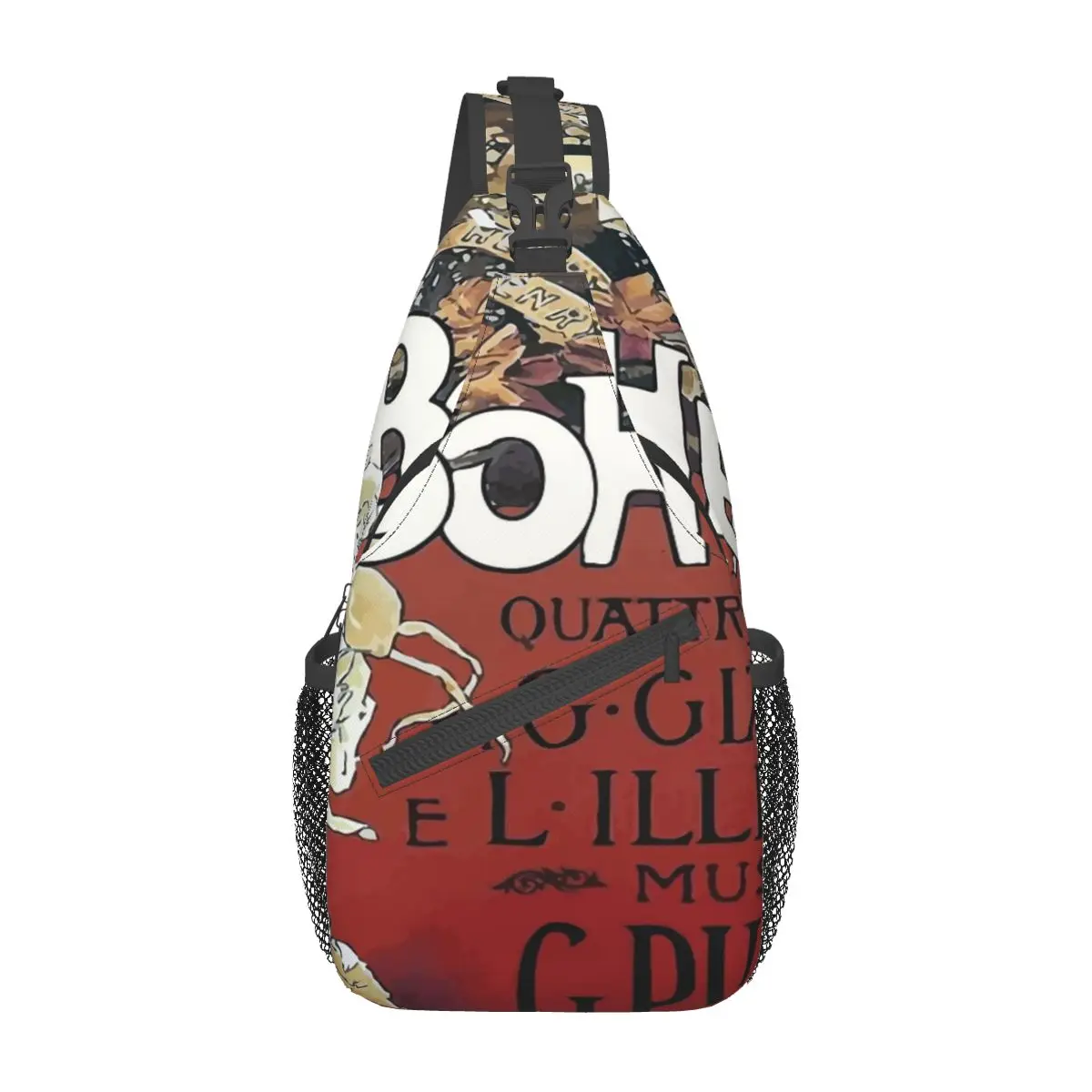 

Винтажная нагрудная сумка La Boheme из полиэстерной Ткани в стиле ретро, ежедневный приятный подарок на заказ