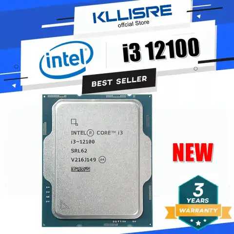 Процессор Intel Core i3 12100 3,3 ГГц 4 ядра 8 потоков процессор Intel 7 L3 = 12M 60W LGA 1700 DDR4 B660 материнская плата