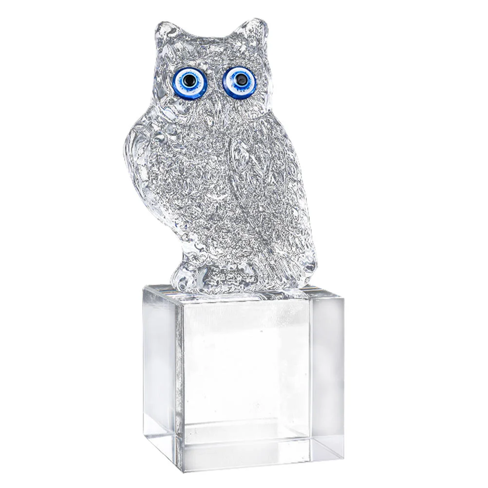 

Owl Statue Garden Crystal Figurines Animal Bird Evilblue Eye Glass Decoration Turkish Figure Decorative Ornament Eyes Figurine