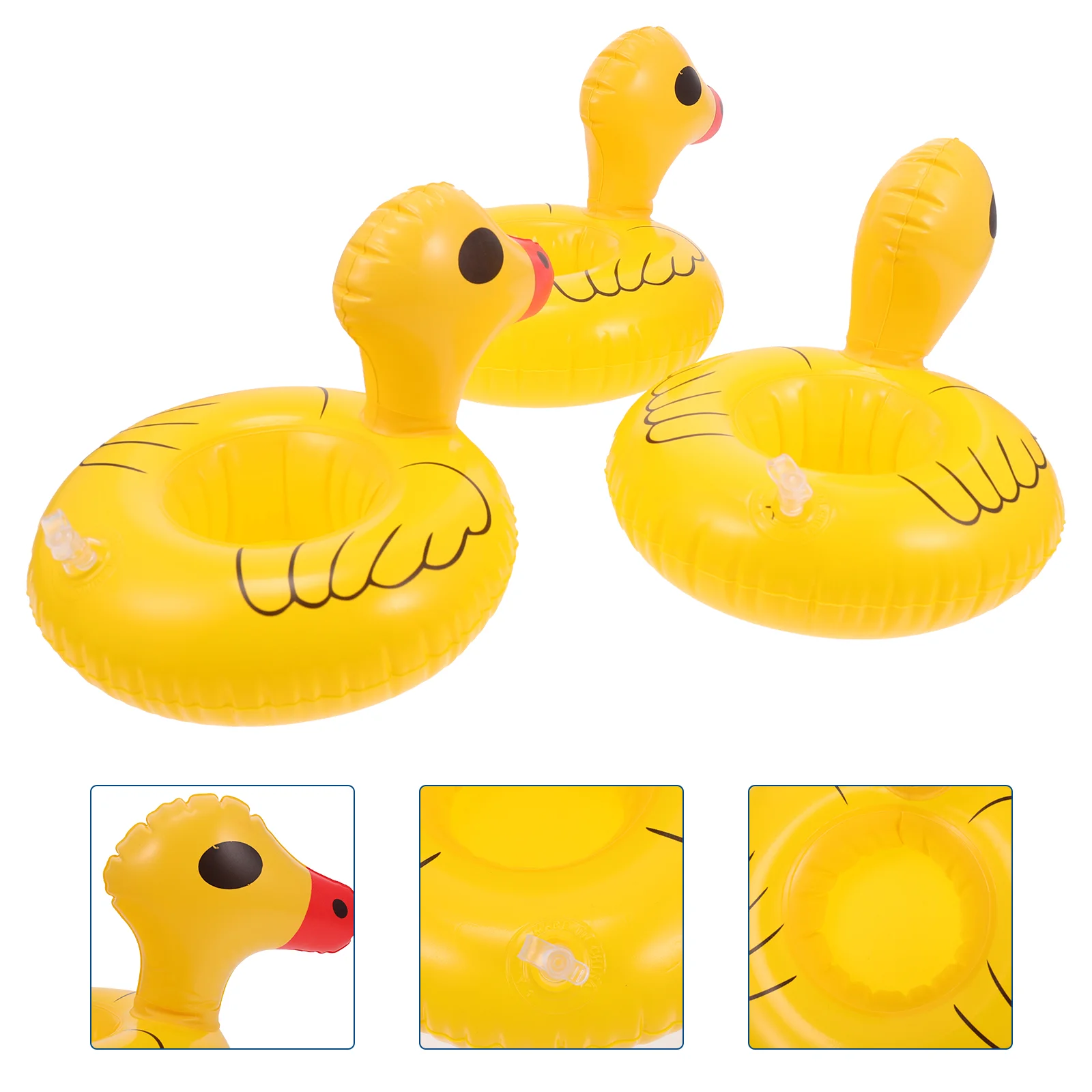 

12pcs Lovely Multipurpose Convenient Floating Cup Plates Inflatable Cup Coasters