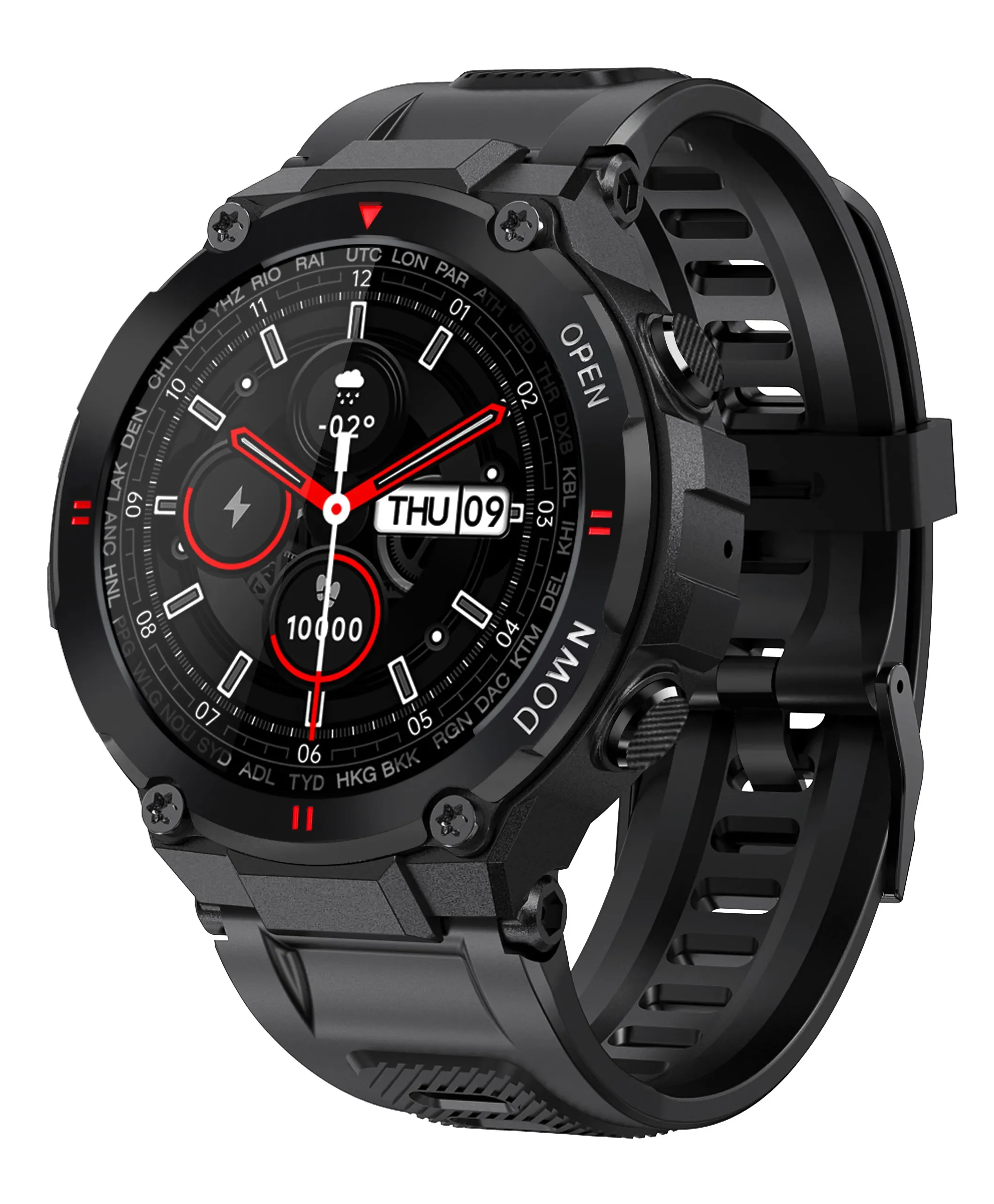 

For Amazfit K22 Smart Watch Men Bluetooth Call Music IP67 Waterproof Heart Rate 400mah Smartwatch Support Clock Fitness Tracker