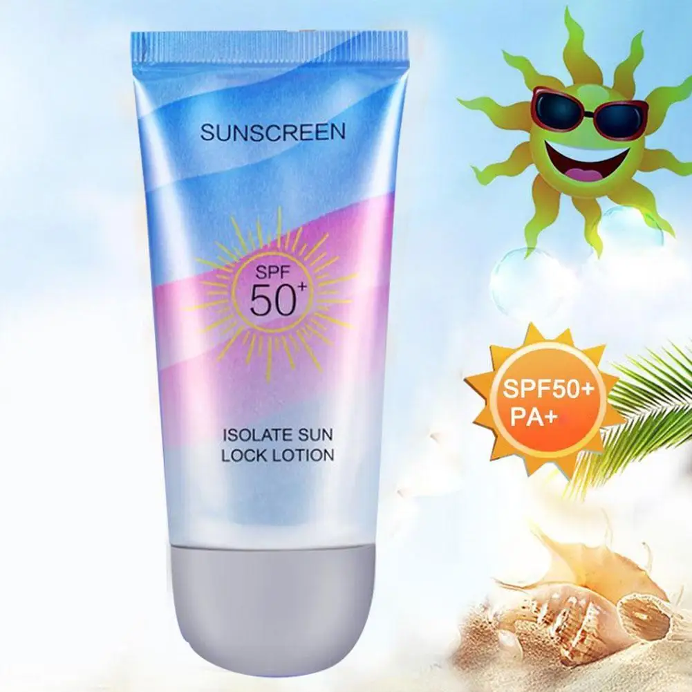 

60ml Whitening Essence Facial Sunscreen Cream SPF50+ Suncream Sunblock Skin Protect Facial Moisturizer Anti Aging Oil Control