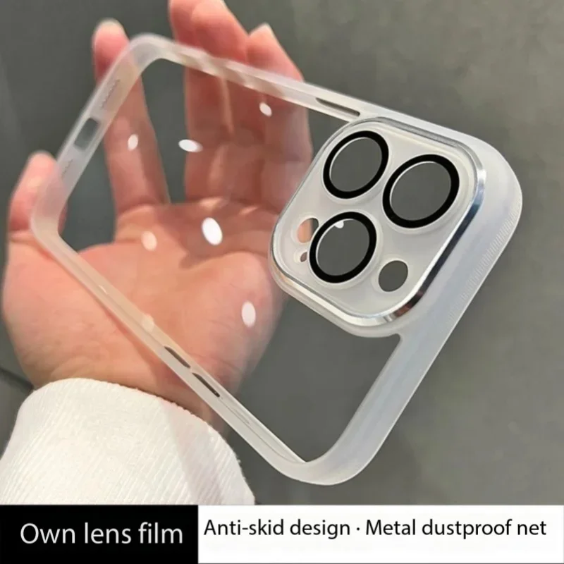 Чехол для телефона подходит IPhone 16 15 14 13 Pro Max ультратонкий гальванический чехол IPone