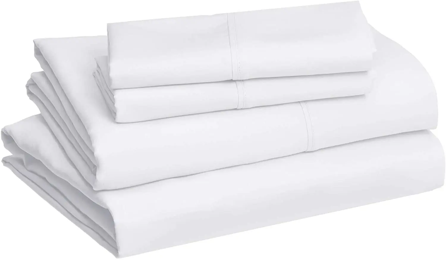 

Lightweight Super Soft Easy Care Microfiber Bed Sheet Set with 14 "Deep Pockets - Queen, Bright White