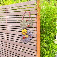 door sign creative flower pendant decorative hanging front door plaque board household supplies wall plaque door sign