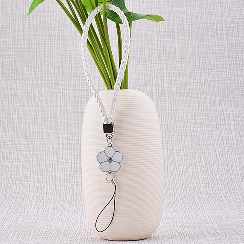 Mobile Phone Strap Smart Phone Key Holder Ring Flower Lanyard Phone Accessory Cord Phone Hand Rope Keychain for iPhone x