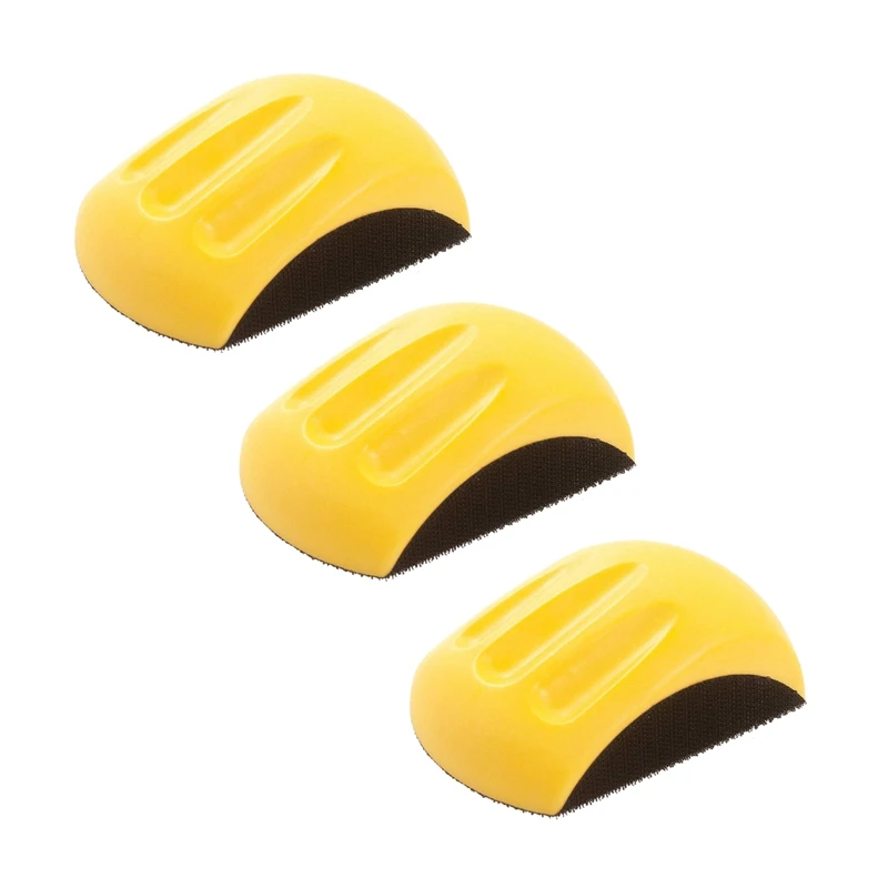 

3-х 6-дюймовый ручной шлифовальный блок для наждачной бумаги с крючком и петлей, ручной коврик, полировальный диск, абразивные инструменты