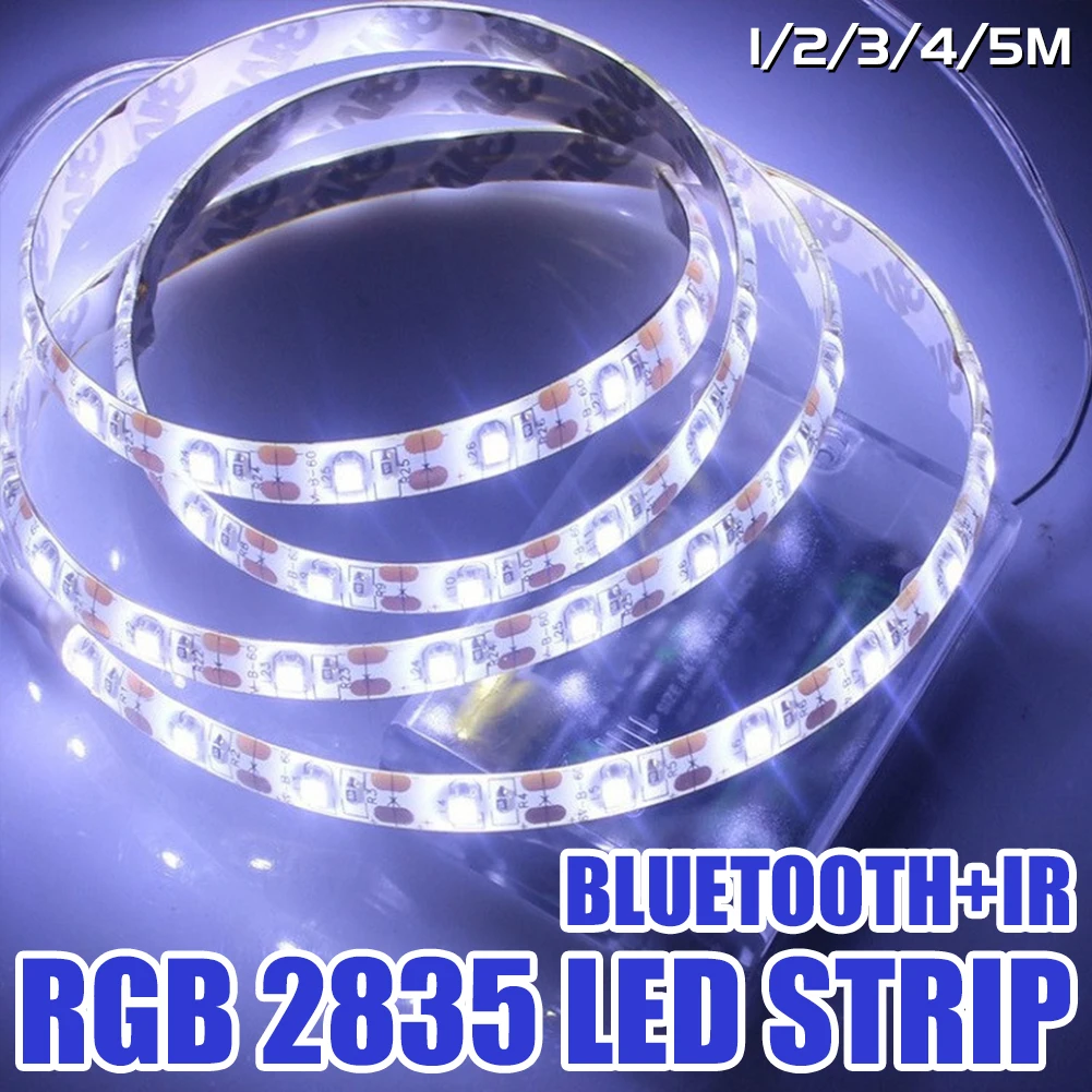 

RGB 2835 LED Strip Light Fita Luces String Flexible Lamp Tape Bluetooth Infrared Control TV Backlight Home Decoration Christmas