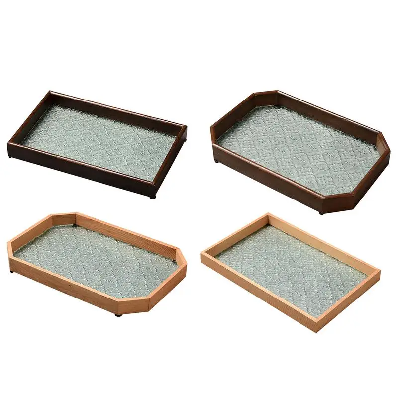 Сервировочный поднос для фруктов и закусок Бегония рельефный с рисунком яблока