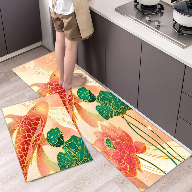 

Modern Anti-Slip Kitchen Floor Mat Absorbing Home Living Room Bathroom Entrance Door Carpets Bedroom Decorative Area Rug