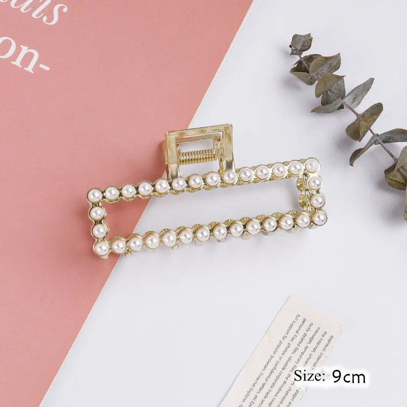 Роскошные металлические геометрические заколки для волос девочек элегантные