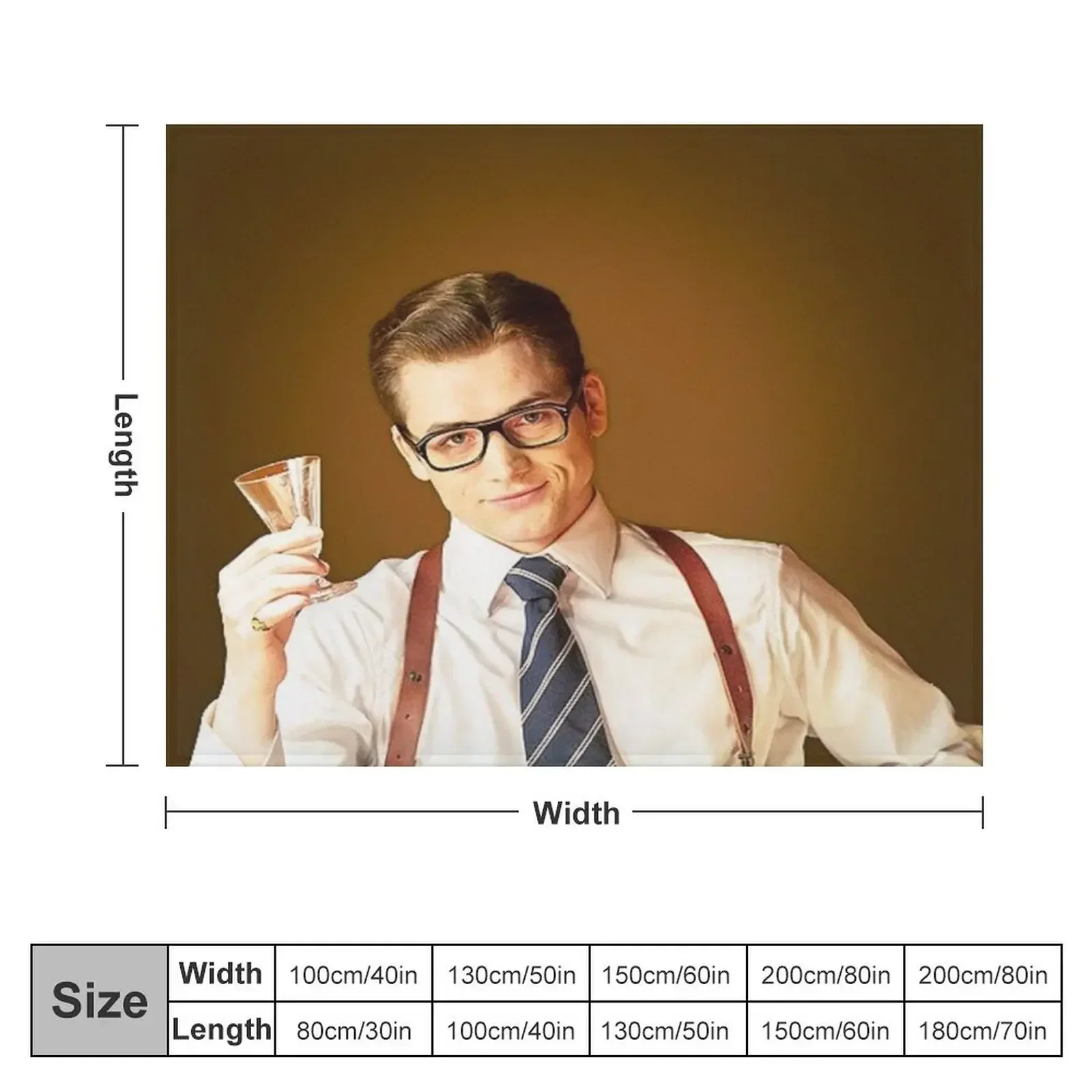 Пушистое одеяло Taron Egerton