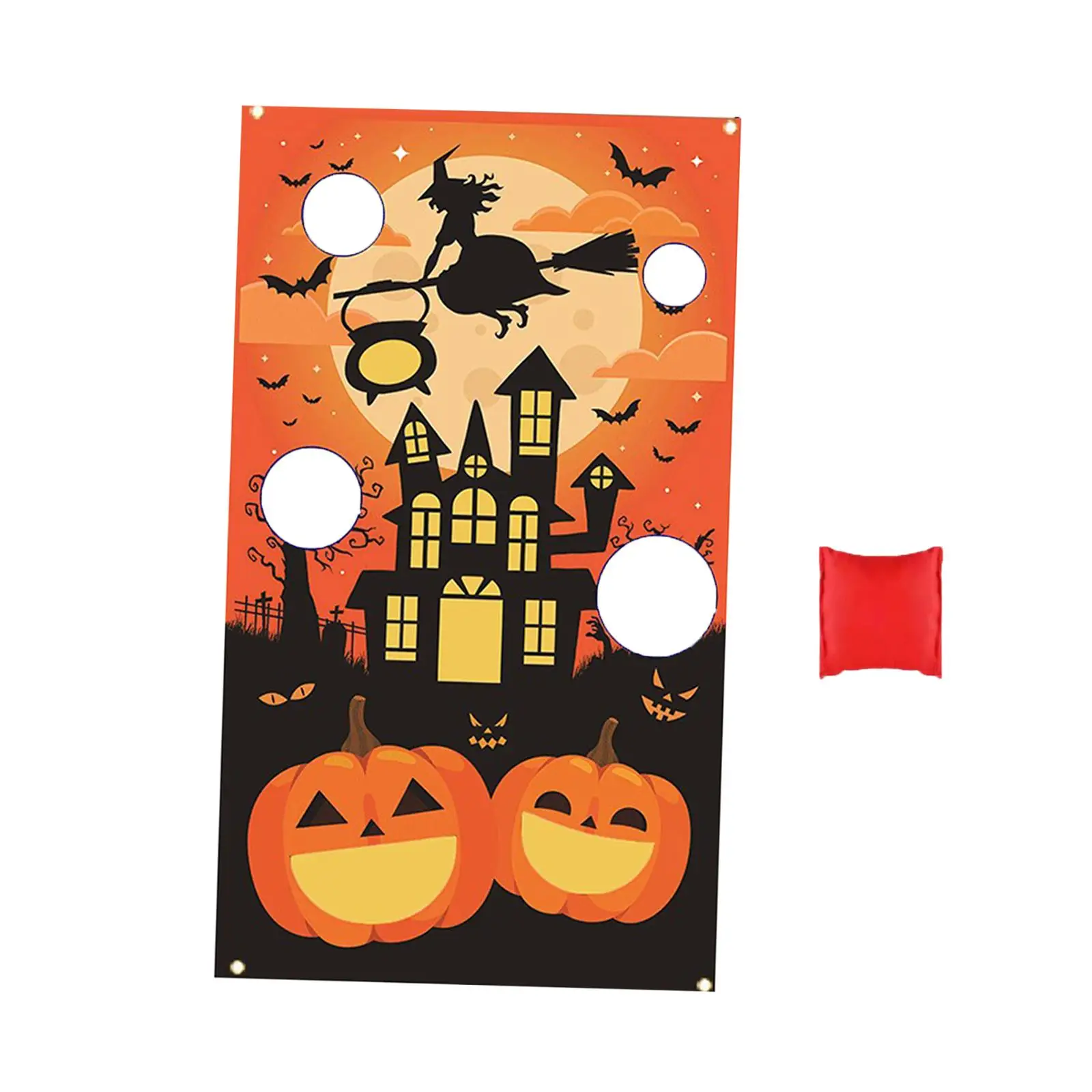 

Foldable Sandbag Flag Halloween Scoring Banner for Backyard Festival Yard Toddlers