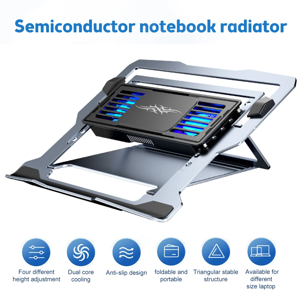 D20 Laptop Stand With TEC Cooling Fan Notebook Foldable Base Holder Suitable For IPad Macbook Tablet Cooler Bracket Accessories D20 Laptop Stand With TEC Cooling Fan Notebook Foldable Base Holder Suitable For IPad Macbook Tablet Cooler Bracket Accessories