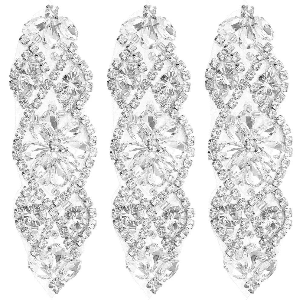 

Patchesrhinestone Applique Appliques Iron Crystalwedding Sewing Patch Sew Bridal Diy Dresses Fabric Embellishments Beaded Sequin
