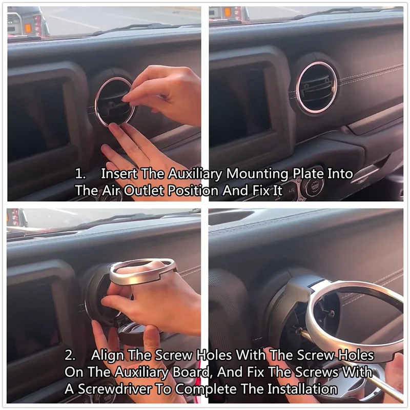 Для Jeep Wrangler JK 2007-2017 JL JT Gladiator 2018-2023 держатель для чашки с вентиляционным отверстием