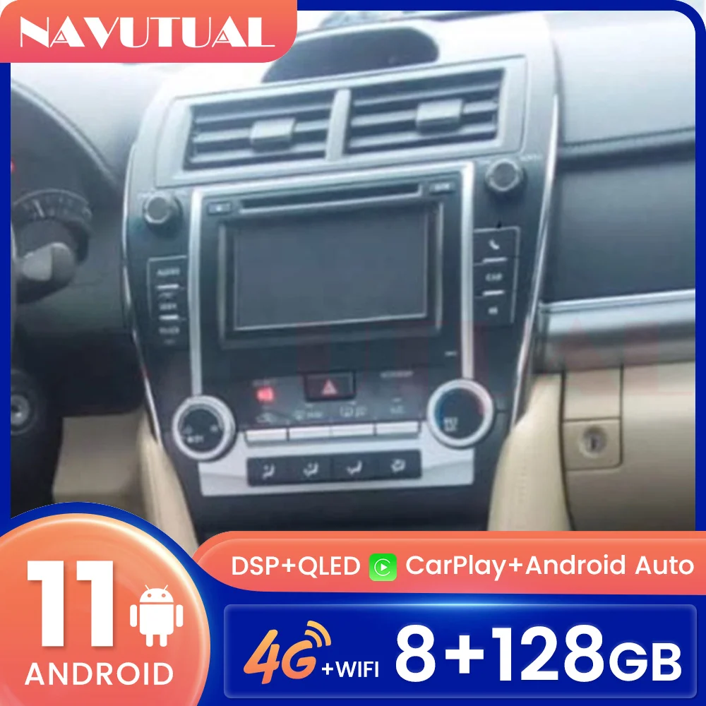 

Android Car Radio Audio Multimedia Player for Toyota Camry 2012 2013 - 2017 Auto Gps Navigation Carplay Stereo Headunit DSP Wifi