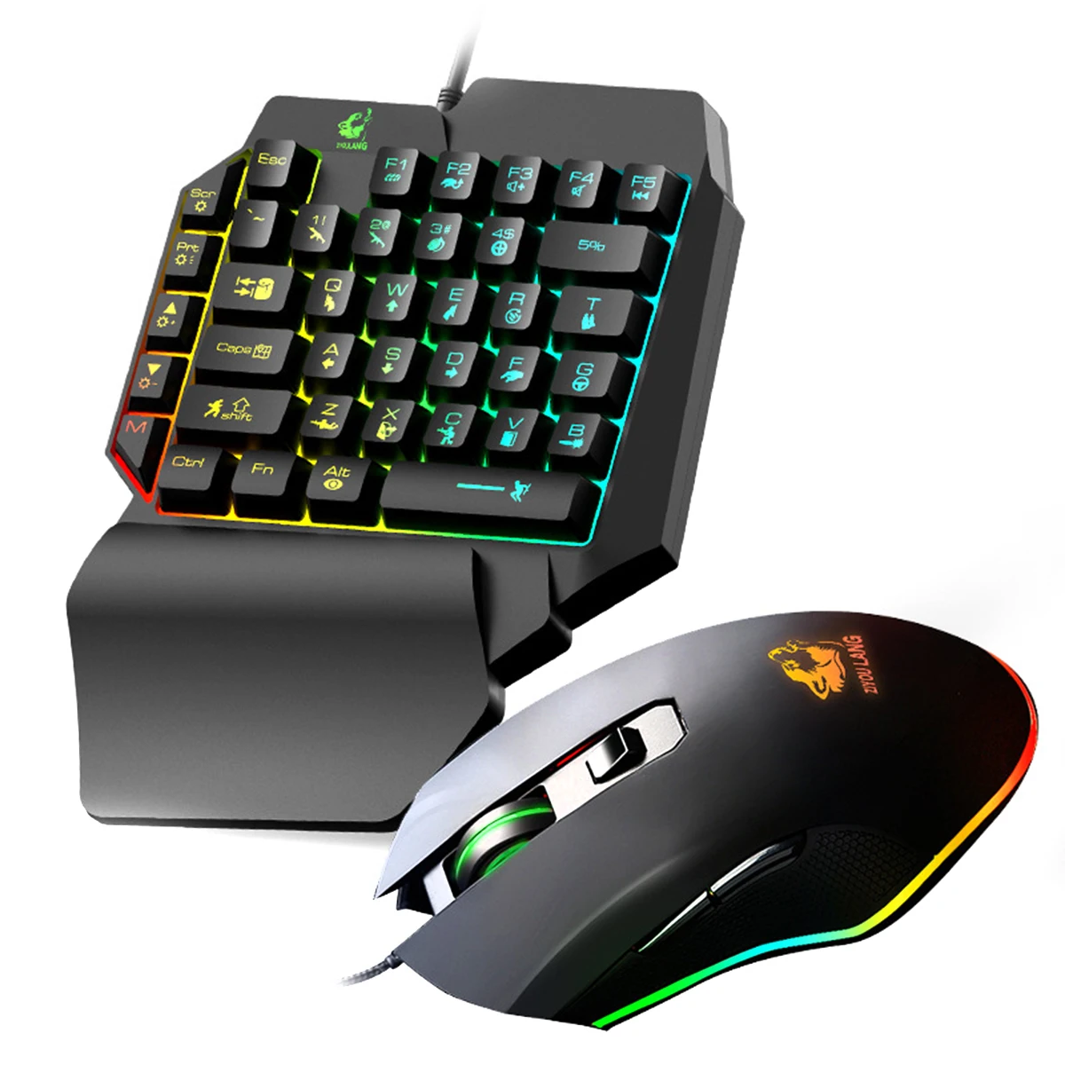 

USB Проводная клавиатура мышь набор компьютера ПК Одиночная игровая клавиатура + мышь