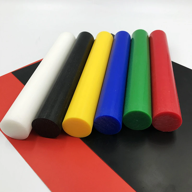 2PCS Colorful POM Nylon Rod Diameter 3-50mm Red Blue Yellow Green White Black Hard Plastic Bar Stick Length 500MM