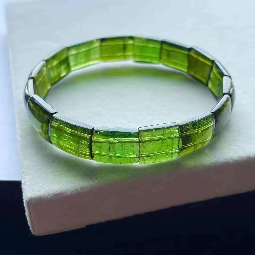 Женские прямоугольные бусины 10 х4 мм с красным турмалином