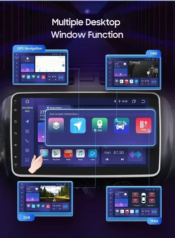Hizpo 10,1 "Универсальный CarPlay Android авто радио для VW Volkswagen Fiat Renault Nissan Hyundai 4G автомобильное мультимедийное авторадио 1 Din