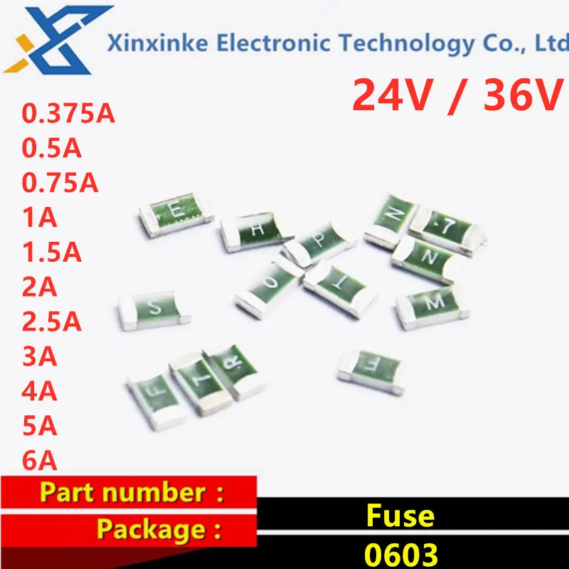 

Предохранители SMD 0603 одноразовые 100 шт.