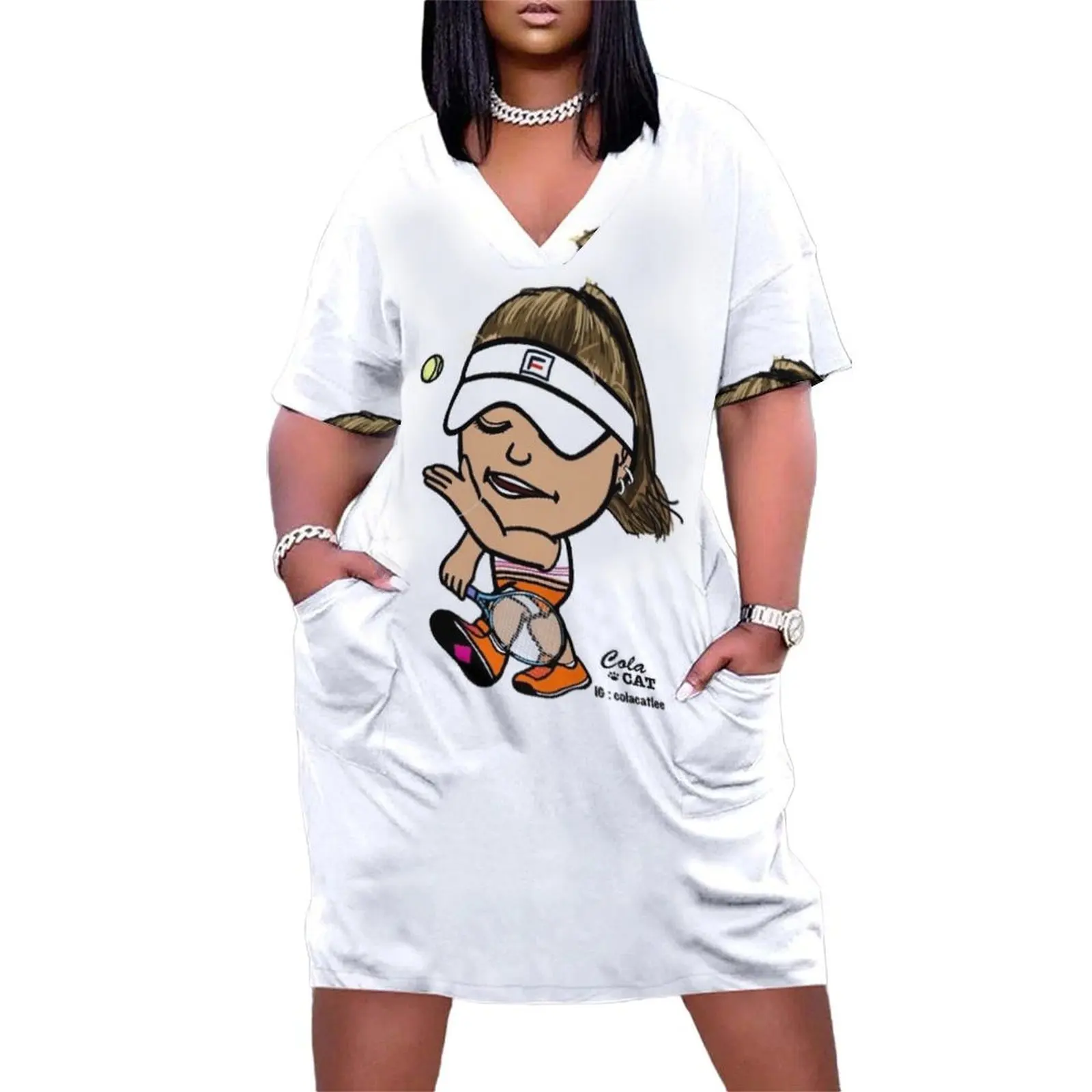 Платье София Кенин свободного кроя из полиэстера