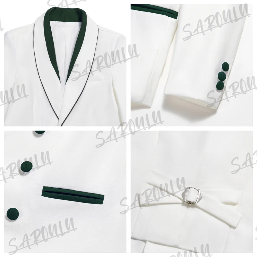 Зеленый Детский Костюм Из Четырех Предметов С Пиджаком Жилетом