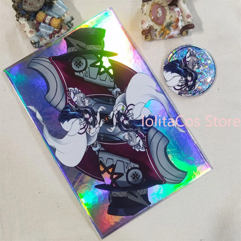 Genshin Impact: Аниме-значок-брошь «Ил Дотторе Панталоне Сандроне» из цветной бумаги с лазерной гравировкой, подарок на день рождения, для косплея (art.: 3920daf657f89) - 3920daf657f89