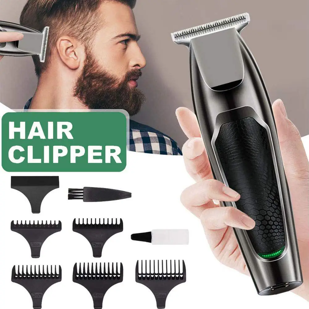 Hair Trimmer Gold Clipper  Hair Styling Professional Rechargeable Barber Cordless Hair Cutting T Machine Beard Trimmer For Men