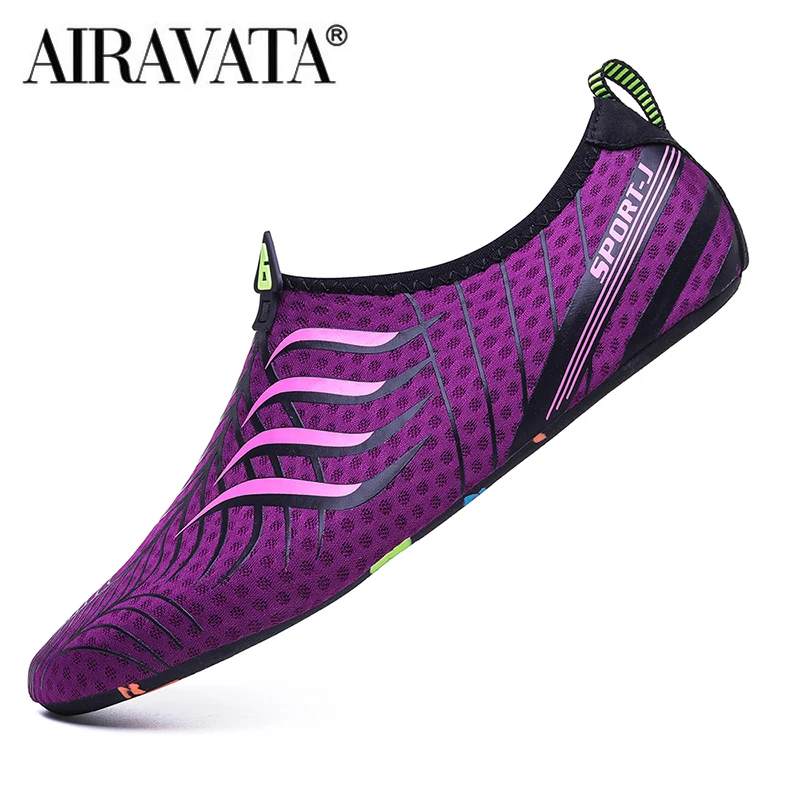 Men Women Water Shoes Breathable Beach Wading Shoes Lightweight Nonstop Slip on Sneakers Zapatillas Hombre