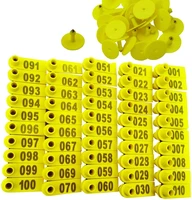 100 pieces 0 8 in 2 1 in sheep ear tags no 001 100 ear tags for sheep%ef%bc%8cgoat%ef%bc%8csheep calf animal yellow