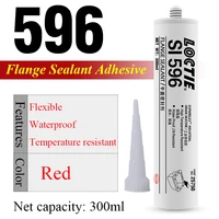 300ml loctite glue si 596 high temperature waterproof oil resistant metal flange silicone rubber si596 flange sealant adhesive