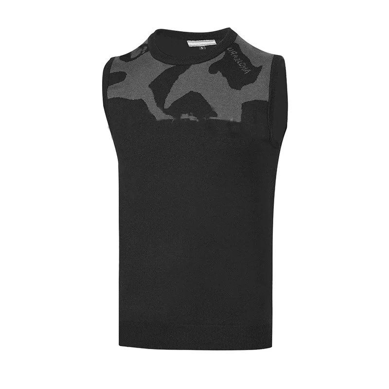 

MARK Autumn and Winter Men's Golf Sleeveless Tank Top White Rabbit Fleece Sweater Casual Sports Warm Vest