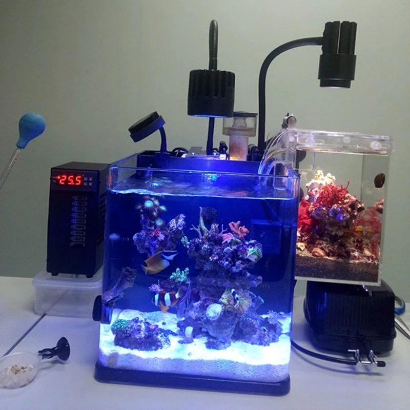 Thermostatic adjustable semiconductor electronic refrigerator Aquarium 35L fish tank circulating water cooler