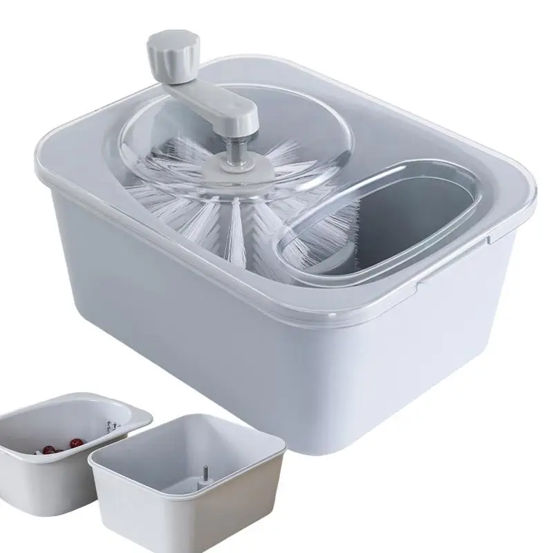 

Fruit And Vegetable Washing Machine Spinner Fruit Washer Large Capacity Veggie Drainer Fruit Cleaning Basket For Washing Fruit