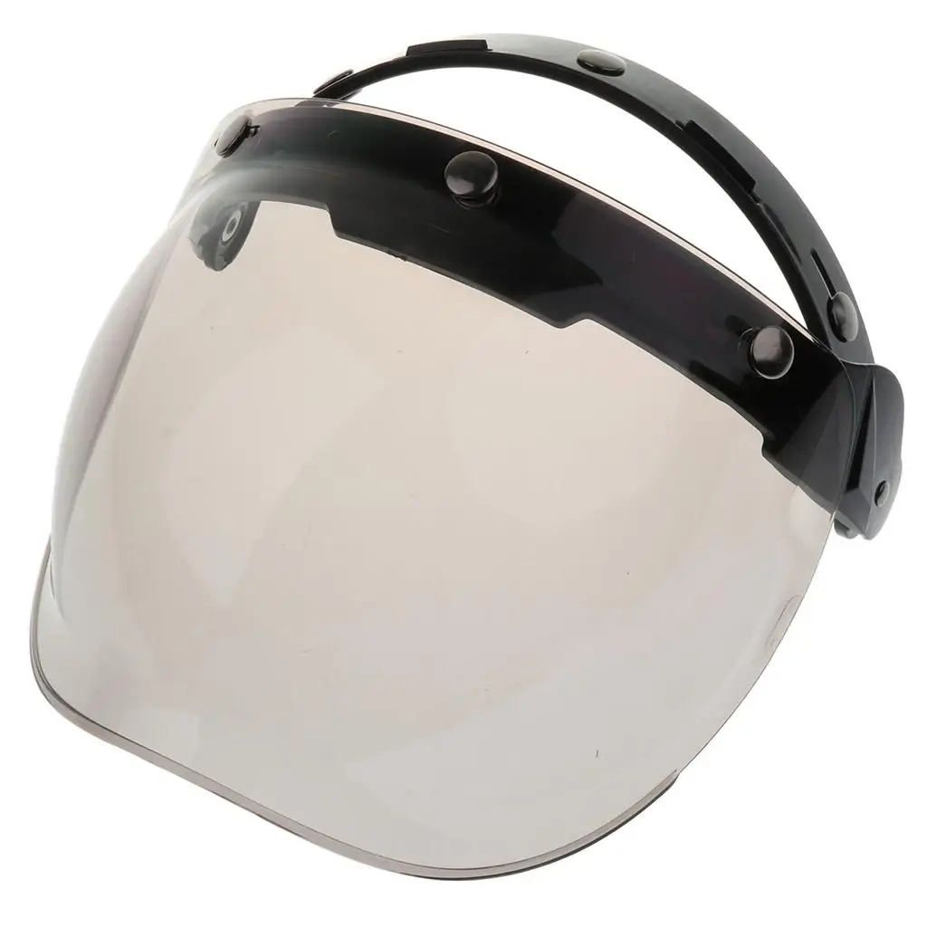 

2X 3-Snap Bubble Wind Shield Visor for Motorcycle Helmets 4