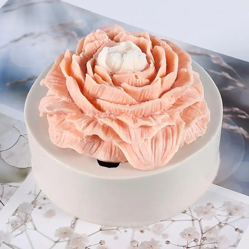 Large Diy Gypsum Soap Making Mold Easy Demoulding Soap Making Mold For Making Rose Flower Peony Mold Valentine's Day Home Decor