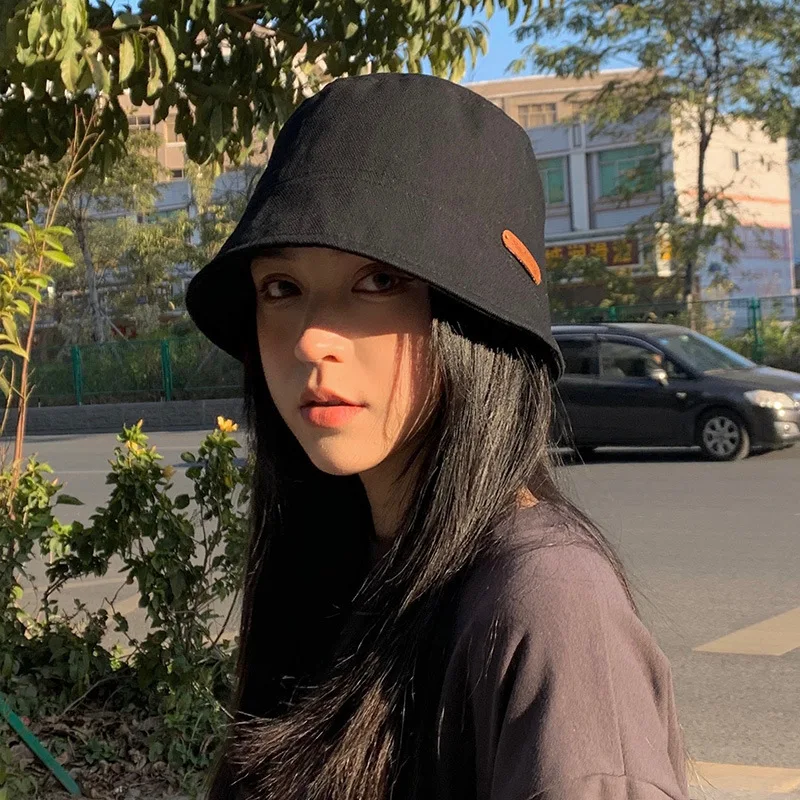 Summer Spring Black Women Bucket Hat 