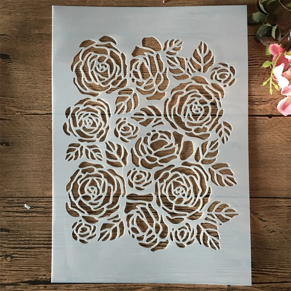 

Трафареты для рисования цветы розы