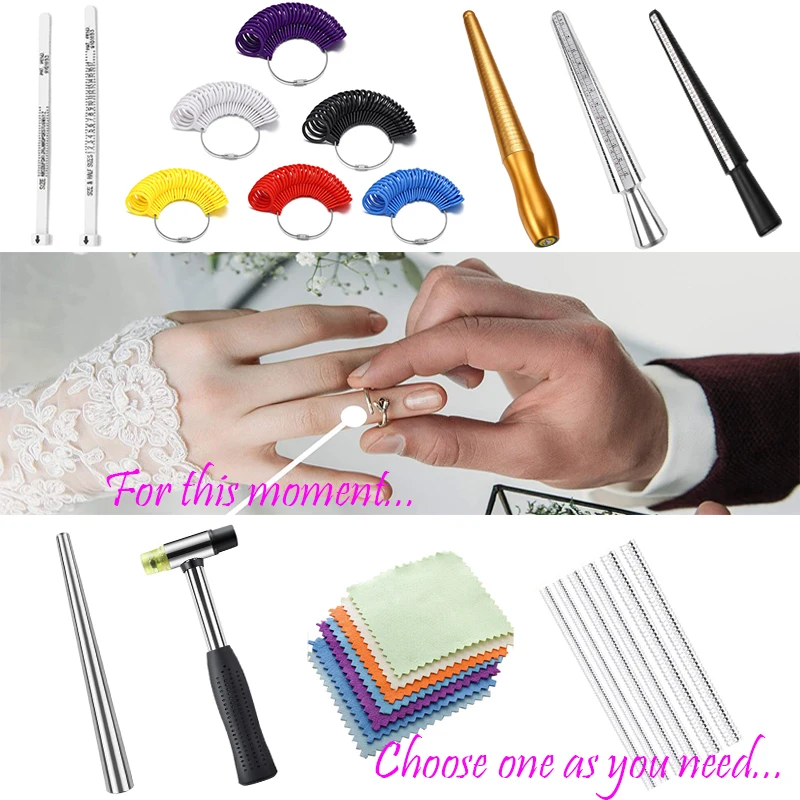 

1pcs Professional Jewelry Tools Ring Mandrel Stick Finger Gauge Ring Sizer Measuring UK HK EU US For DIY Jewelry Size Tool Sets