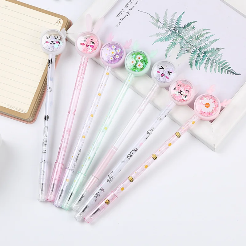 

10pcs/Set Cute Sequins Gel Pen Creative School Office Gel Pens Kawai Thing Kids Student Prize Gift Cute Kawaii Funny Stationery