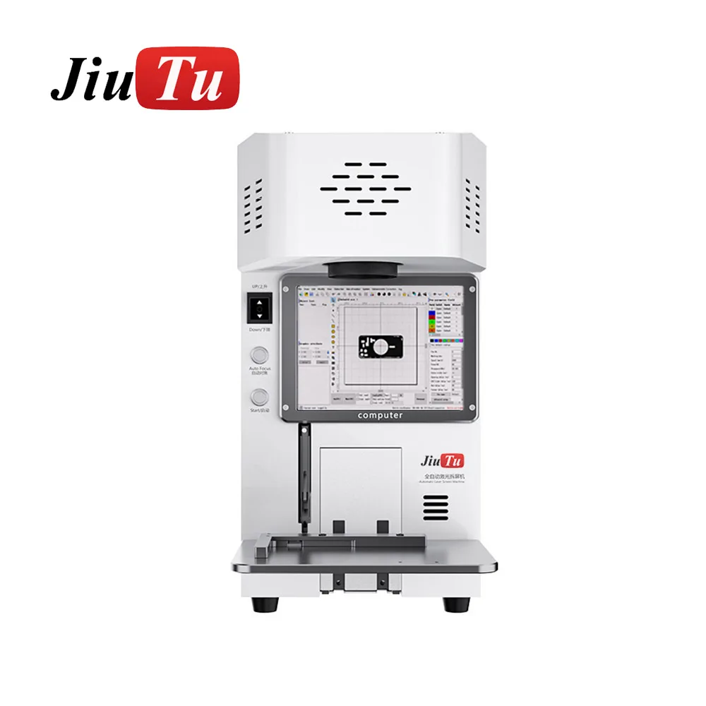 Волоконный лазерный маркиратор 20 Вт со встроенным вытяжкой для iPhone 8G 11 13PM 14 14Pro Max