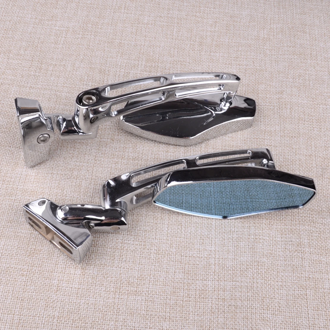 Новинка 1 пара зеркал заднего вида для мотоцикла серебро подходит Suzuki Hayabusa TL1000 R/S